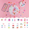 Lasiyanor 120Pcs Candy Charms, Resin Flat Back Kawaii Slime Charms