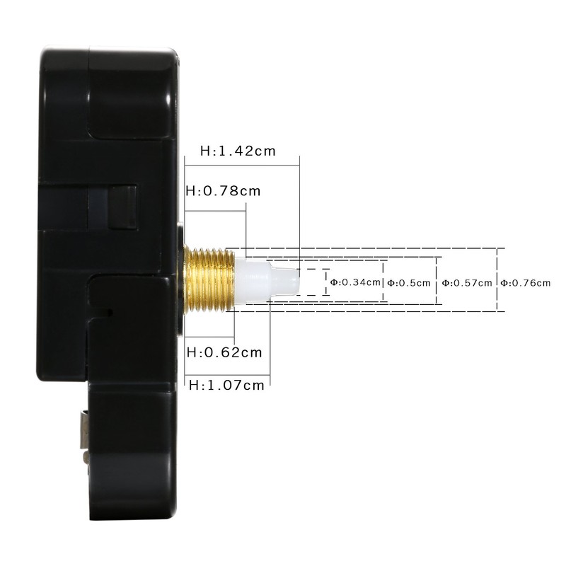 Lancardo HQ3268 Quartz Wall Clock Silence Movement, 0.6" Maximum Dial