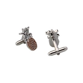 MRCUFF Pineapple Hawaii Chef Cook Pair Cufflinks in a Presentation Gift Box & Polishing Cloth