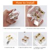 4pcs/Pack Brass Hidden Concealed Hinge Invisible Barrel Hinge for DIY