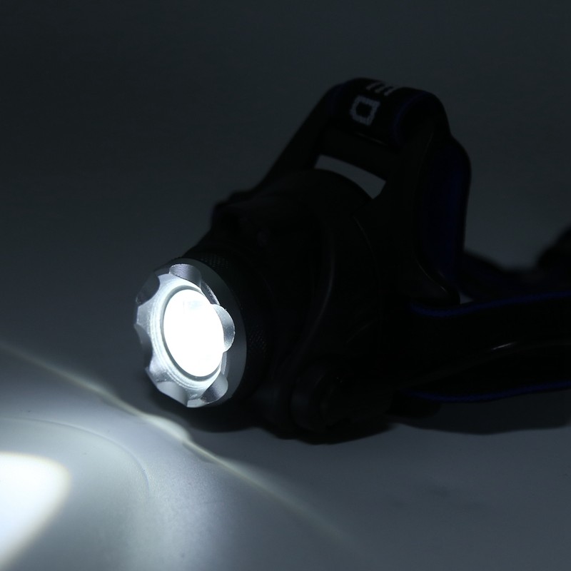 LED Headlamp USB Rechargeable Head Light Flashlight for Outdoor Camping