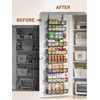Delamu Adjustable Over the Door Pantry Organizer, 9-Tier Metal Pantry
