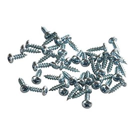 Rok Hardware #6 x 1/2" Standard Thread Phillips Pan Head Screws Zinc Plated, 100 Pack