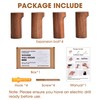 CHAUNCEY HOME Acacia Wood Wall Hooks, 4 Pack Heavy Duty