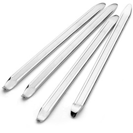 Intckwan Set of 4 Mounting Irons, 30 cm Bicycle Tyre Levers, Tyre Changer Lever Made of High-Strength Steel, Tyre Assembly Tool for Motorcycle, Bicycle, Trolley, Scooter