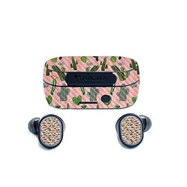 MightySkins Carbon Fiber Skin for Skullcandy Sesh True Wireless Earbuds - Cactus Garden | Protective, Durable Textured Carbon Fiber Finish | Easy to Apply, Remove, and Change Styles | Made in The USA