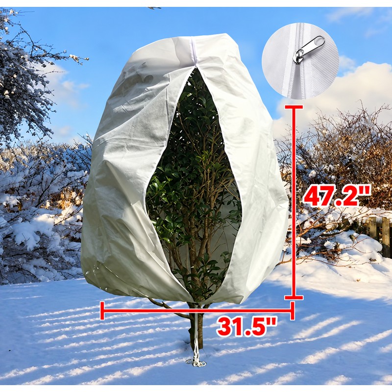 Plant Frost Protection Cover for Shrubs and Potted Plants –