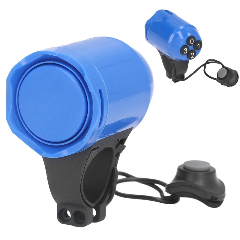 Bike Alarm Horn Electric Bicycle Security Bell Waterproof ABS Adjustable