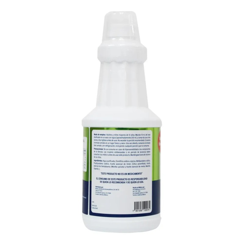 Nartex Wellness - Clorofila Liquida Concentrada Con Menta Y Hierbabuena