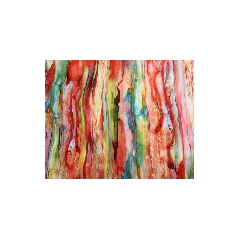 Jeamis Rainbow Silk Loop Colour Gradient Spring Round Scarf Rainbow