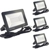 QUANS 110V 4 Pack 20W UV Ultra Violet LED Black