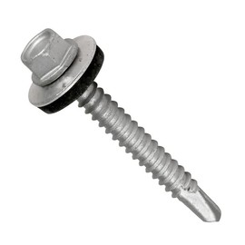 4.8 mm x 55 mm Roofing Screws, Hex Head Self-Drilling Roof Screws With Rubber Sealing Washer, Rust Proof, Weather Resistant, Zinc Plated, Coarse Threaded, Clading Steel Screw for Tin Roof (50 pcs)