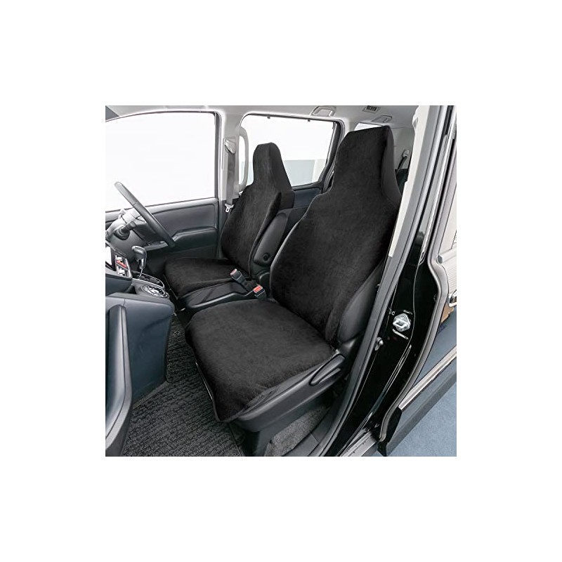 Bonform 4042-10BK Seat Cover, Absorbent, Waterproof, 1 Front Seat, Black