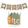 FunnAura 1st Wild One Birthday Hat Decorations for Boys, First