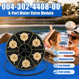6-Port Water Valve Module Replace for Paramount 004-302-4408-00, 004302440800 6 Port Module Kit with Valve Shell O-Ring 005-302-0100-00, 005302010000