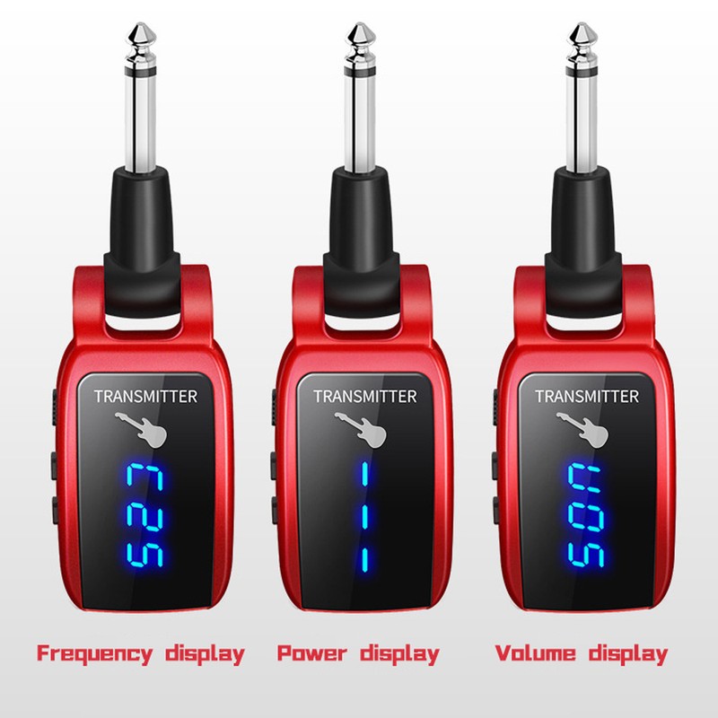 Wireless Guitar System Rechargeable Guitar Transmitter Receiver Set Electric Guitar
