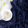 DeZerlor Navy Blue Cheesecloth Table Runner 4 Pack Boho Gauze
