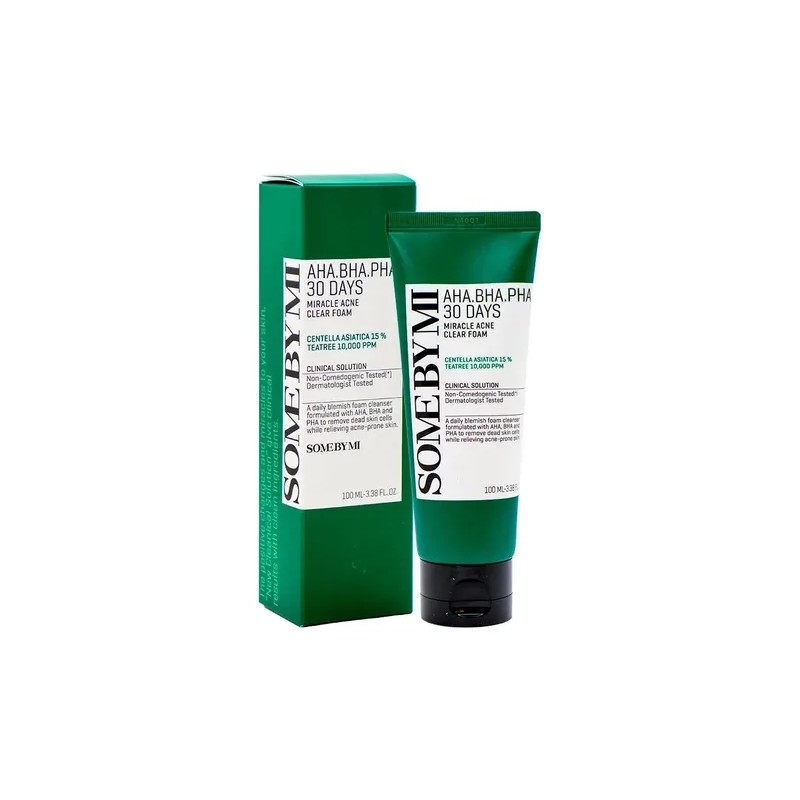 Espuma Limpiadora Some by Mi Miracle Acne Foam 100ml Antiacné
