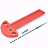 Woodworking T Ruler Aluminum Alloy 0 to 164mm Range 1mm
