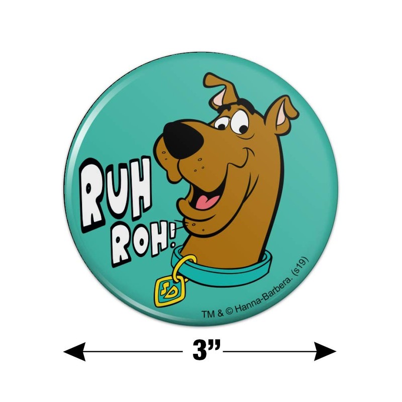 Scooby-Doo Ruh Roh Kitchen Refrigerator Locker Button Magnet