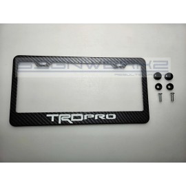 SIGNWERKZ Glowing TRD Pro Carbon Fiber Printed Stainless Steel license Plate Frame