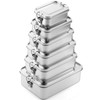 Umigy 6 Pcs Stainless Steel Food Containers Metal Bento Lunch