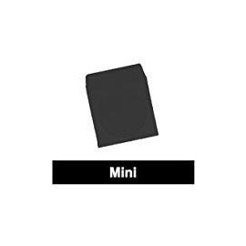 100 Black 3" Mini Paper CD Sleeves with Window & Flap