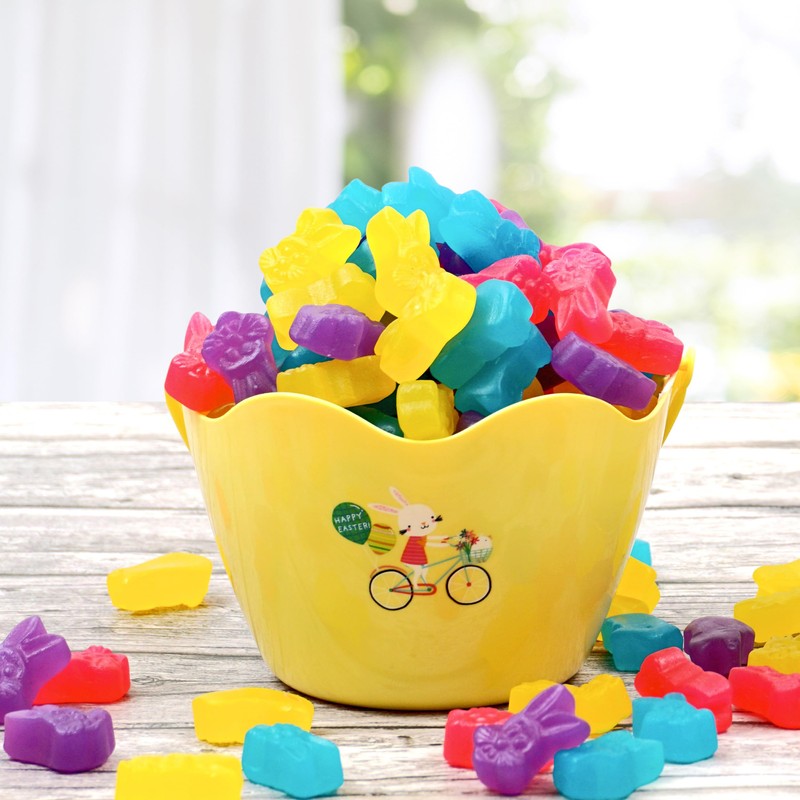 Juju Gummy Easter Bunnies Candy, 1 Pound Bulk Bag, Easter