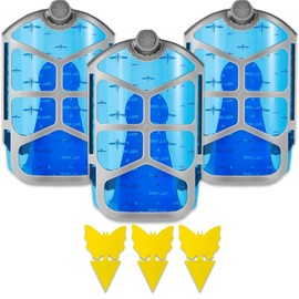 3 Refill Cartridge Compatible Plug-in Light ZEVOM364/ M364A and Max, Replacement - Fit Non-Toxic | 3 Pack + 3 Fruit Fly Traps for Indoor and Outdoor