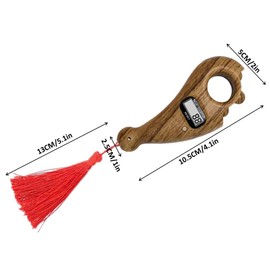 Kellegour Digital Counter Buddha Beads Counter,Finger Tally Counter,Hand Tally Counter with LCD Digital Display,Rotating Digital Counter,for Buddhist Meditation,Relaxation,Islamic Muslim Ramadan (2)