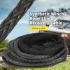 Synthetic Winch Rope 26455lbs Break Strength Winch Cable Line Extension