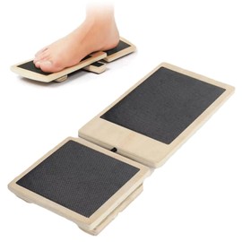 Wmzjnljy Ankle Balancing Board Ankle Strengthener Board Wooden Foot Strengthener Trainer Foot Stability Exerciser for Sprained Ankle Valgus Varus Holder(Z146-1)