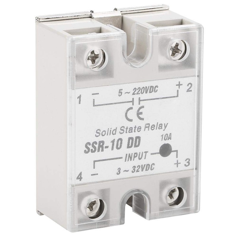 SSR-10DD Solid State Relay, 3-32 VDC to 5-220 VDC/10A