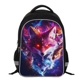 School Backpack for Boys Fox Boys Backpack for Kids Children Teens Elementary Middle School 17″ Bookbag Back Pack for Age 6-18