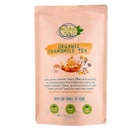 Organic Chamomile Tea Bags 50 Teabags Pack by The Natural Health Market • 100% Pure Organic Chamomile Tea