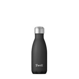 S'well Stainless Steel Water Bottle 9 ounces Onyx Triple Layered Vacuum Insulated Containers Keeps Drinks Cold for 24 Hours and Hot for 12 Perfect for On the Go