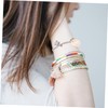 SAFIGLE 2pcs Summer Bracelet Decorative Bangle Beach Shell Bracelet Woman