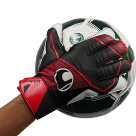 uhlsport Powerline Starter Soft Football Goalkeeper Gloves for Children and Men, Goalkeeper Gloves, Football Gloves with Wrist Fixation - Breathable Textile Fabric, 3