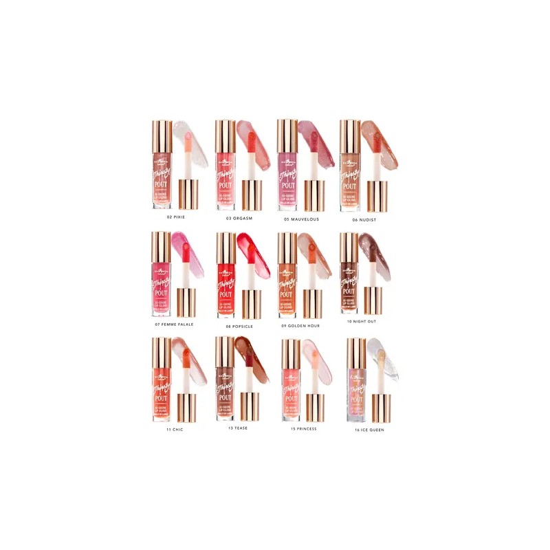 Brillo Labial Italia Deluxe Thirsty Pout 12 Tonos