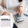 PATIKIL Desk Calculator, Solar Battery Dual Powered 12 Digit Large