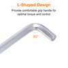 sourcing map Ball End Hex Key Wrench 17mm L-Shape Extra