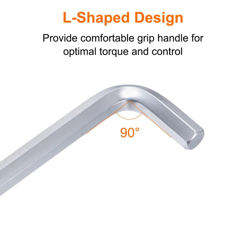 sourcing map Ball End Hex Key Wrench 17mm L-Shape Extra