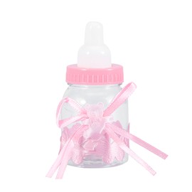 24Pcs Fillable Bottles Sweet Candy Box Gift for Baby Shower Party Decorations(Pink)