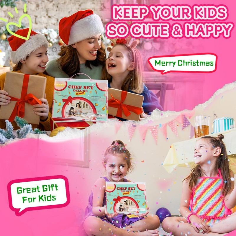 kkmon Kids Cooking and Baking Set for Girls - 20