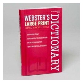 Webster's Large Print Dictionary