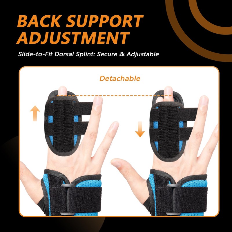 VIGORFIT 2 Finger Splint for Trigger Finger, Broken Fingers, Knuckle