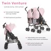 Dream On Me Twin Venture Umbrella Stroller in Pink