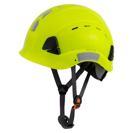 LOHASTAR Hard Hats Construction Safety Helmet Adjustable Men Worker CE Hardhat Lime Hard Hat with Chin Strap Industrial Construction Helmet(UK-A3 Lime)