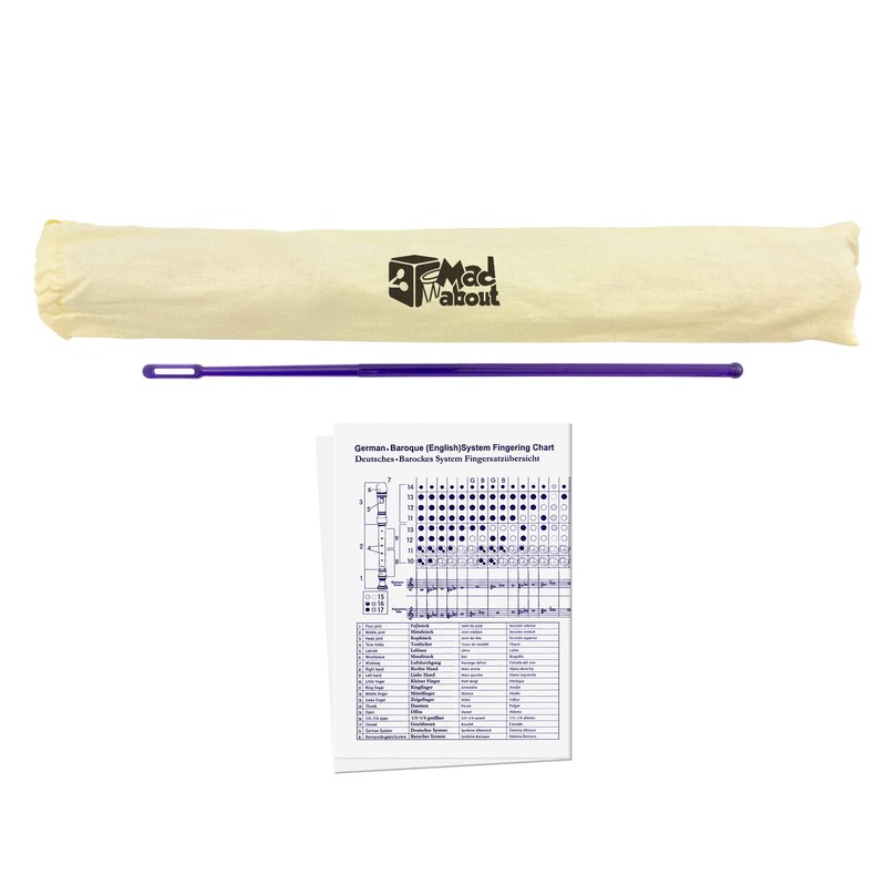 Mad About REC04 Descant Recorder, Soprano School Recorder with Bag,