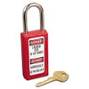 Master Lock Candado ligero de bloqueo de seguridad Zenex MLK411RED